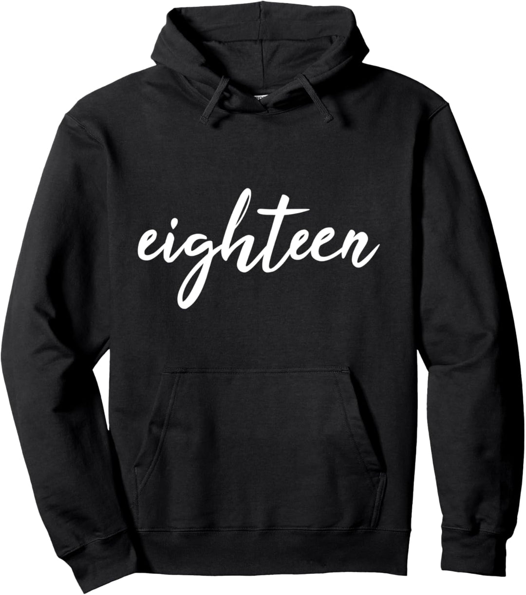 Eighteen Jahrgang 2004 18 Jahre Mädchen Party 18. Geburtstag Pullover Hoodie