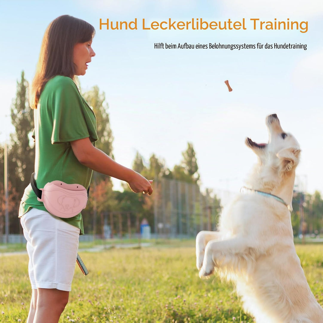 AWINNER Leckerli-Tasche für Hunde, Premium-Silikon, verbesserte 4 starke Magnete, verbesserter Magne