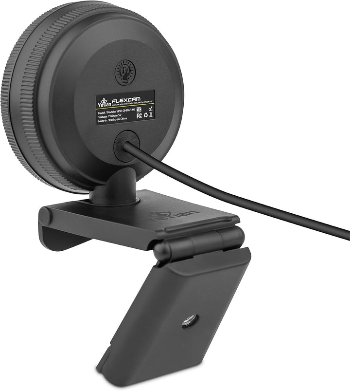 Yeyian Webcam-Streaming Autofokus Dual-Mikrofon-Rauschunterdrückung | 2K 2560x1440 30FPS | LED-Ringl
