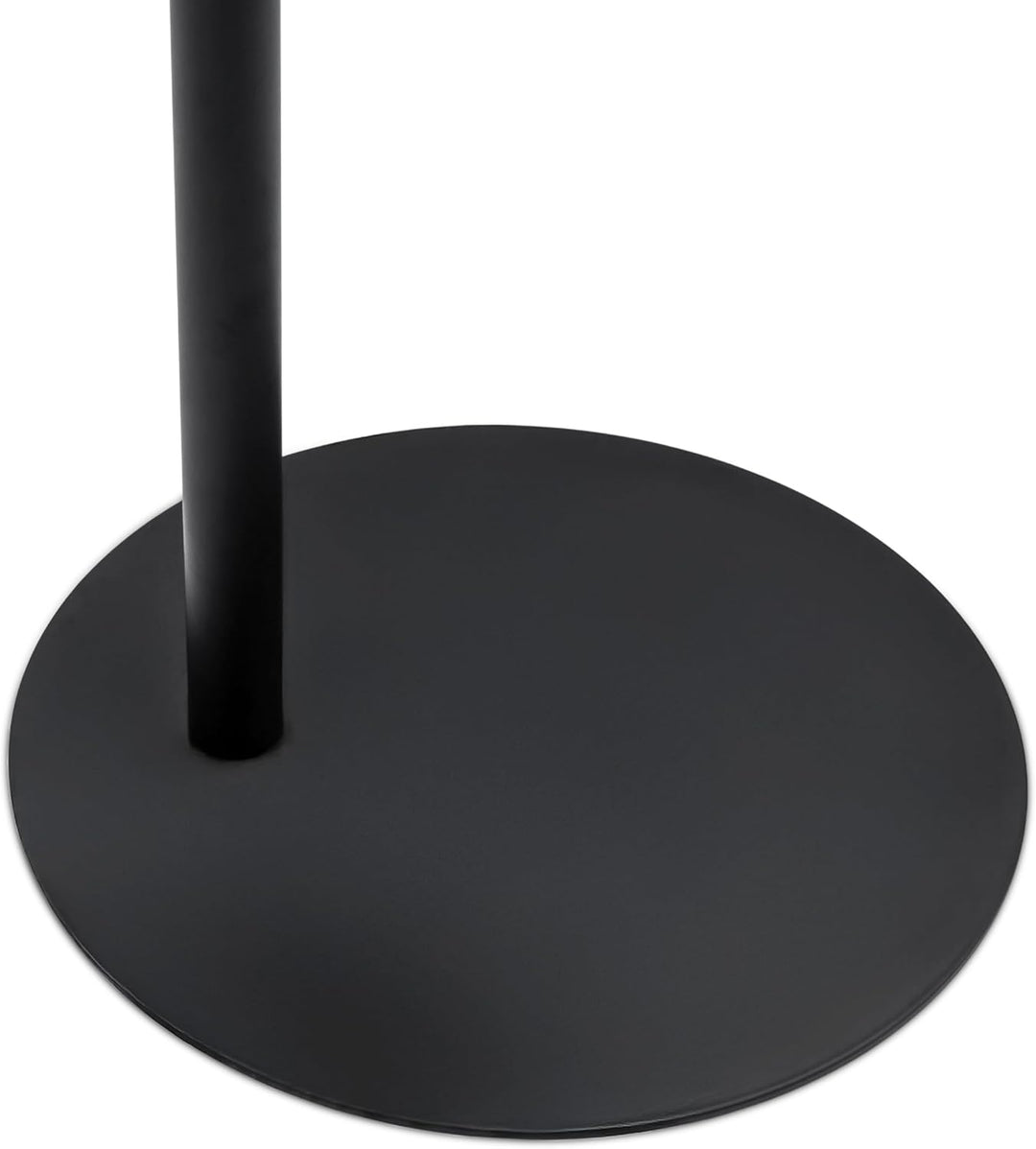 Spetebo Metall Beistelltisch oval schwarz matt - 35 x 25 cm - Couchtisch im Bistrotisch Design - Woh