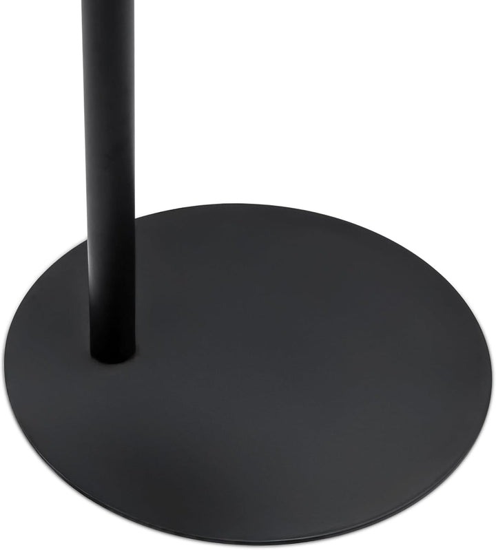 Spetebo Metall Beistelltisch oval schwarz matt - 35 x 25 cm - Couchtisch im Bistrotisch Design - Woh