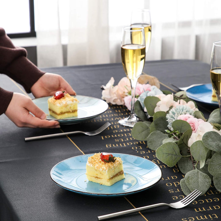 vancasso Kuchenteller, 4 teilig Navia Desserteller für Frühstück, Vintage Aussehen 4 Stück (1er Pack