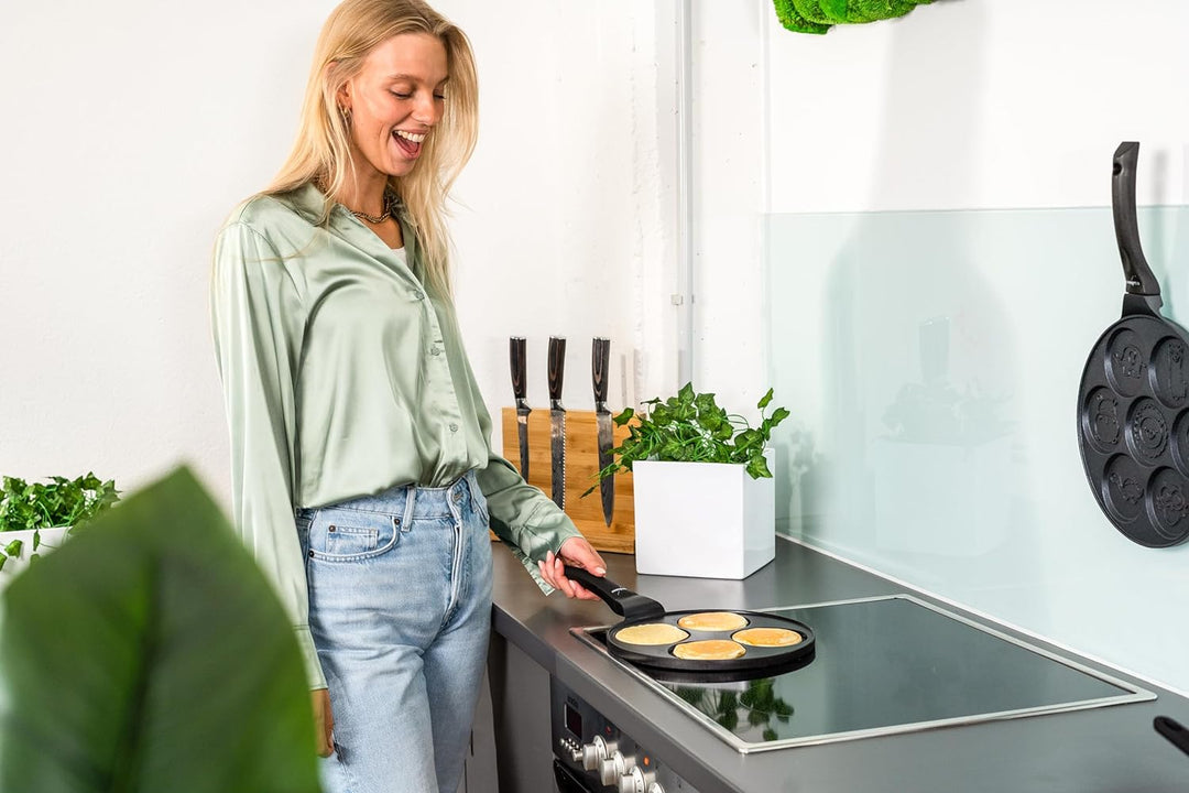 endusor Pancake Pfanne Spiegeleipfanne - Ø26cm mit [PowerShield]-Beschichtung | Induktion Ceran Gas