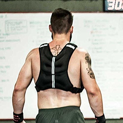 Gewichtsweste, 10 kg, verstellbar, 10 kg, Trainingsweste, Laufweste, körpernahe Gewichtsweste mit ab