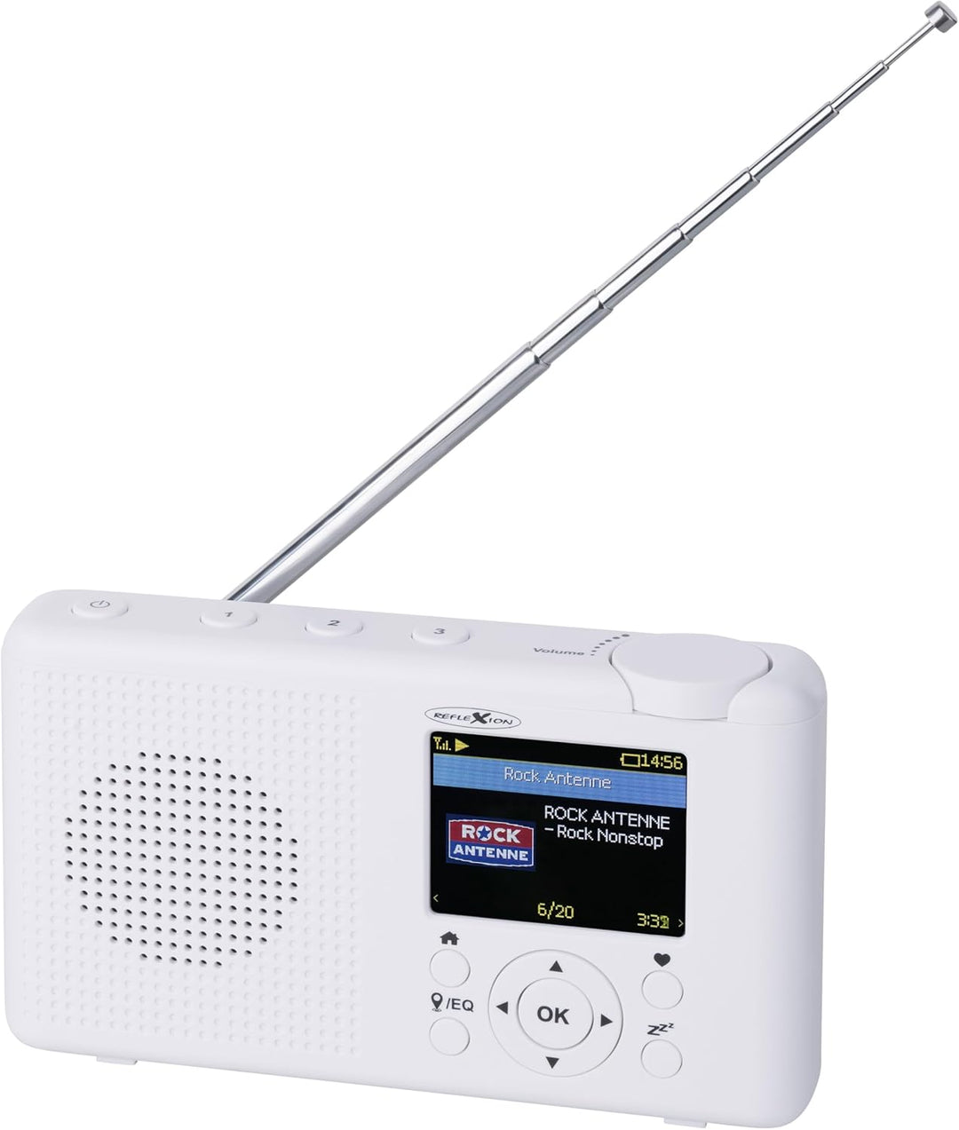 Reflexion TRA-23INT Tragbares DAB- und Internetradio mit Radio und Akku(UKW, DAB, DAB+, RDS, Farbdis