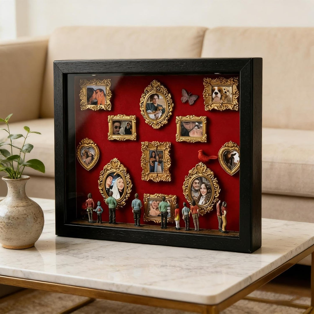 Mini Museum Box - DIY Figuren Zum Selberbauen Mit Beleuchtung Zur Erinnerungsdekoration Als Komplett