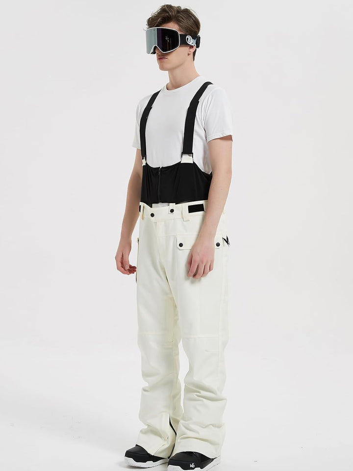 HOUZONIY Herren Skihose Wasserdicht Schneehose Softshellhose Winter Warm Gefüttert Snowboardhose Ove