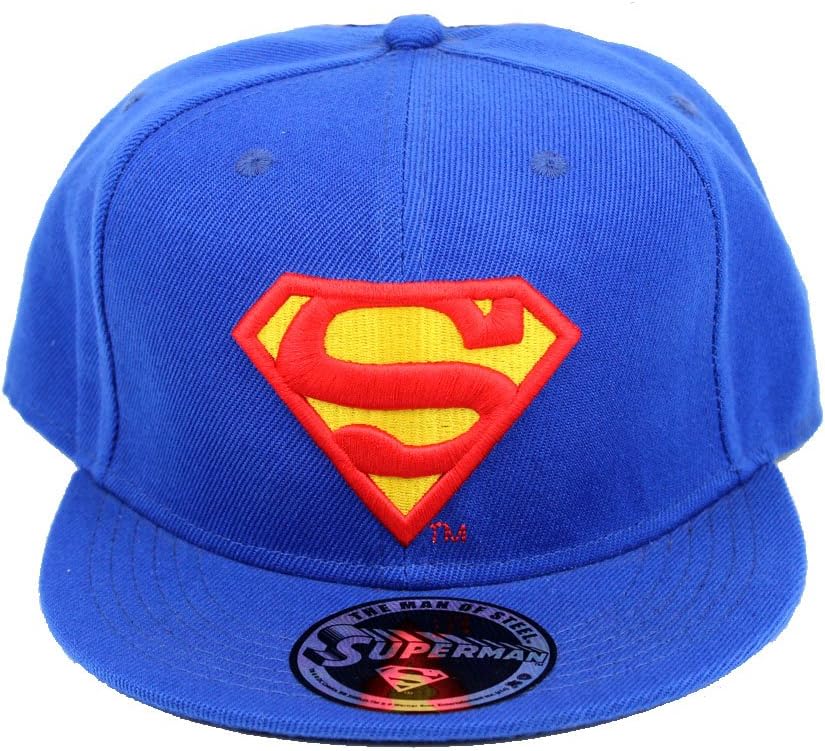 DC Comics Herren Superman Baseball Cap - Classic Logo Herren Snapback Cap Blau