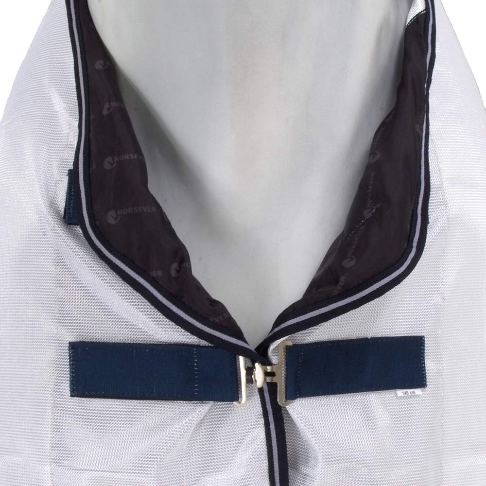 Fliegendecke, HorSeven, weiss/marine 115, 115