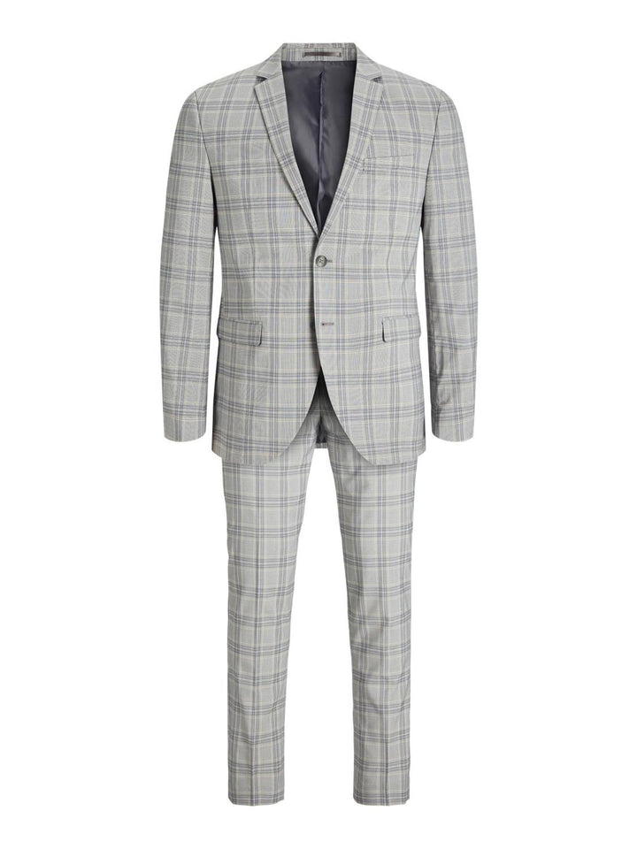 JACK & JONES Herren Jprfranco Check Suit Sn Anzug 46 Griffin/Checks:super Slim Fit, 46 Griffin/Check
