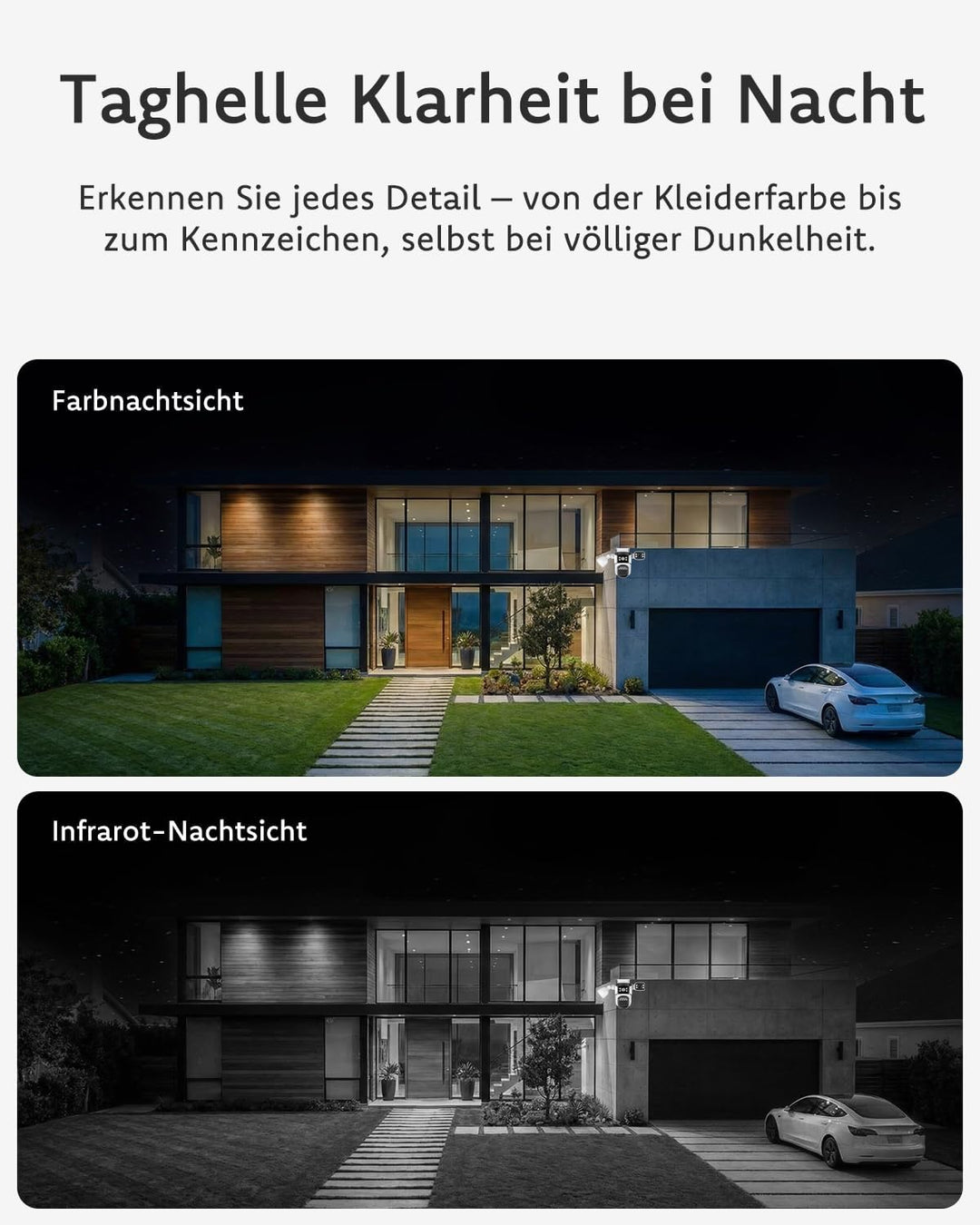 VSTARCAM 4-Linsen Überwachungskamera Aussen, 2K Kamera Überwachung Aussen 360° PTZ mit 10X Hybrid-Zo