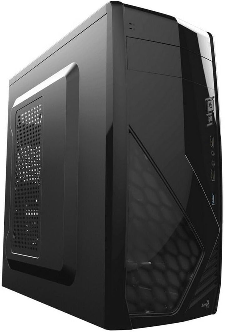 Aerocool CS1102 - Computergehäuse für PC (Halb-Turm ATX, 7 Steckplätze, USB 3.0/2.0, Audio HD), Farb