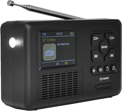 Reflexion TRA560DAB tragbares Kurbel-Radio, DAB-Radio mit Taschenlampe und Solar-Ladefunktion (DAB+,