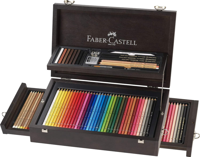 Faber-Castell - 110085 125er A&G Collection Koffer Polychromos Künstlerfarbstifte, Albrecht Dürer &