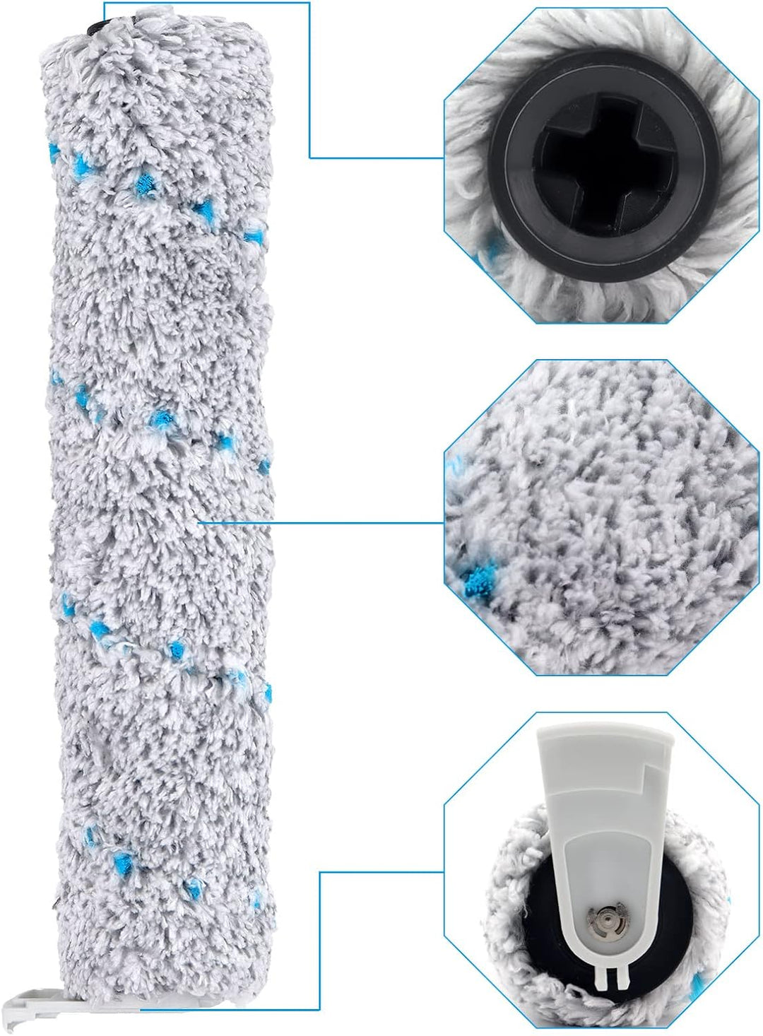 Multi-Oberflächen-Bürstenrolle und Ersatzfilter für Bissell CrossWave X7 Pet Pro 3011, 2832Z, 2955Z