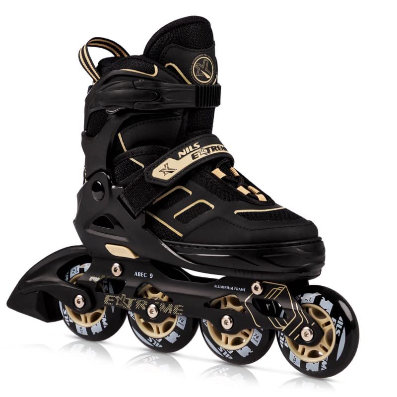 Nils Extreme Inliner für Erwachsene und Kinder - Rollerskates Grössenverstellbar - Inline Skates Mäd
