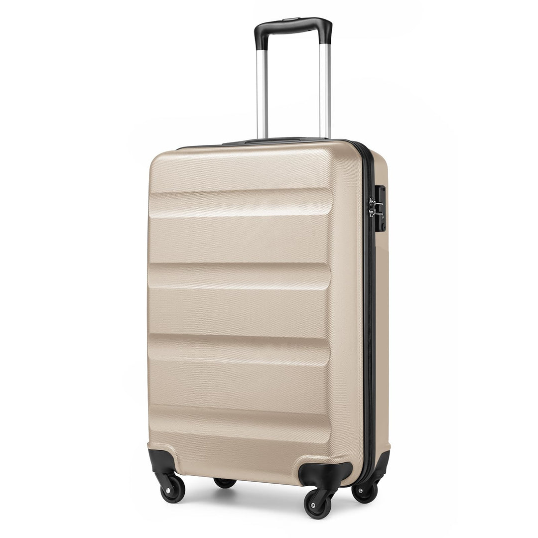 KONO Koffer Trolley Handgepäck Leicht Hartschalenkoffer aus ABS Reisekoffer mit 4 Rollen Handgepäck