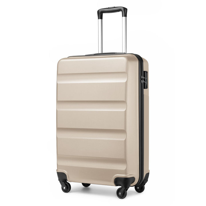 KONO Koffer Trolley Handgepäck Leicht Hartschalenkoffer aus ABS Reisekoffer mit 4 Rollen Handgepäck