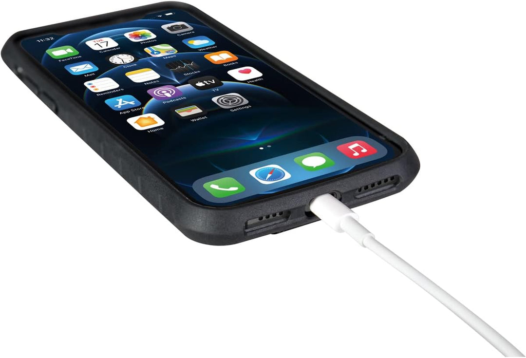 Topeak Unisex – Erwachsene RideCase für iPhone 13 Pro Max, Black/Gray, mit Halter Smartphone-Hüllen,