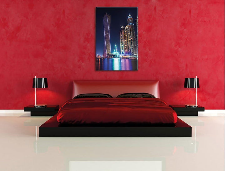 Dubai Burj al Arab, Format: 100x70 auf Leinwand, XXL riesige Bilder fertig gerahmt mit Keilrahmen, K