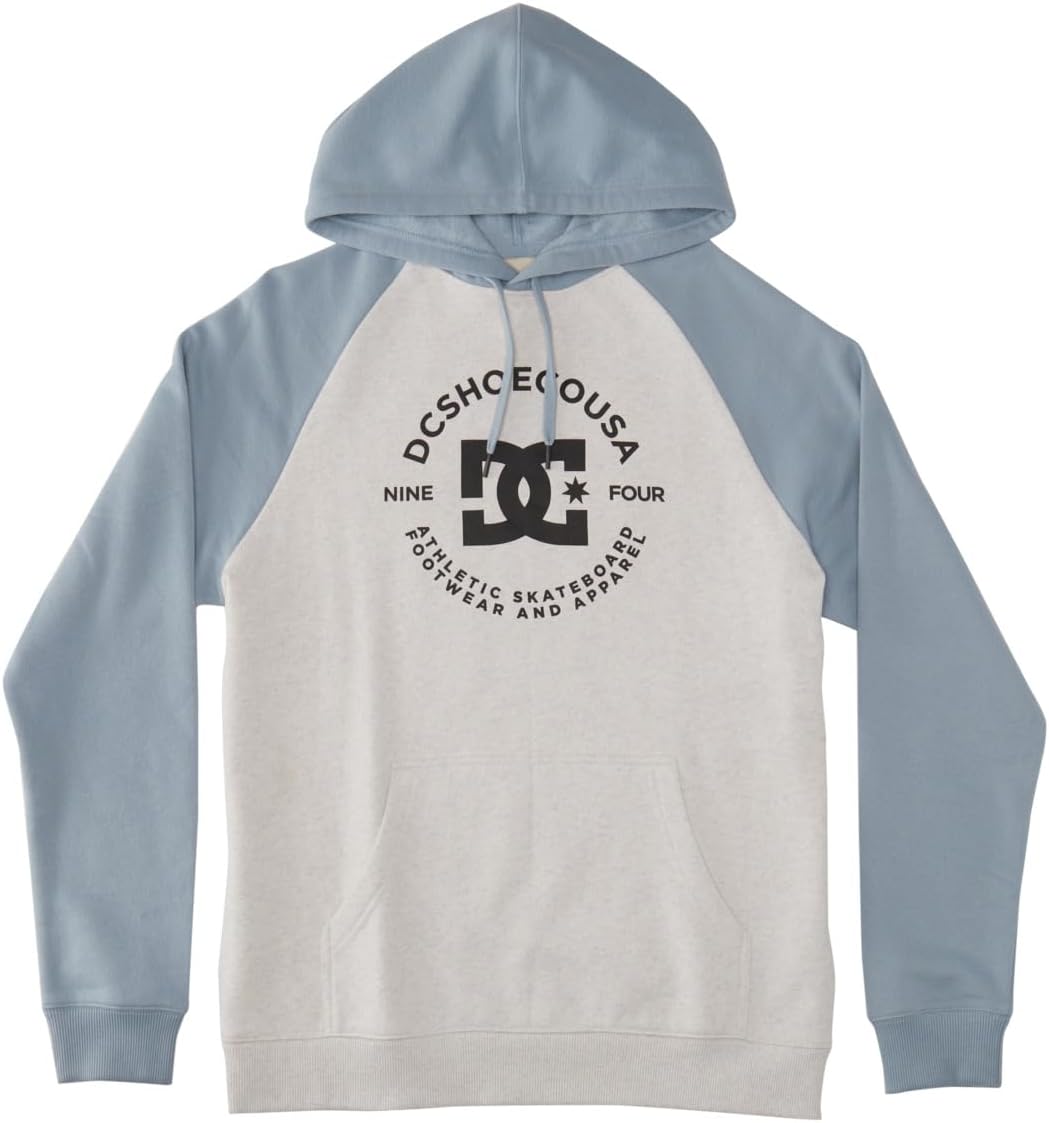 Dcshoes Herren Dc Star Pilot Raglan Ph Sweatshirts (1er Pack) L Snow Heather/Ashley Blue, L Snow Hea