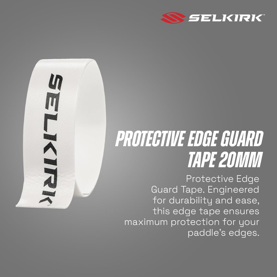 Selkirk Pickleball Paddle Protective Edge Guard Tape 20mm Weiss/opulenter Garten, 20mm Weiss/opulent