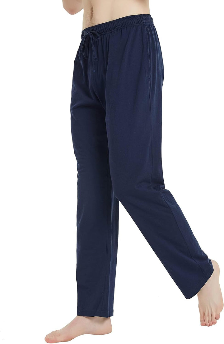 U2SKIIN Pyjamahose Herren lang 100% Baumwolle, Schlafhose Herren Schlafanzughose lang Pyjama Hose Sc