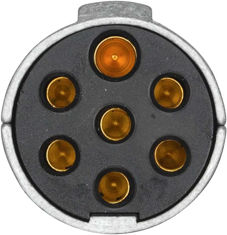 HELLA 8JA 003 831-011 Stecker - 24V - 7-polig - Stecker: Flachstecker - Metall - DIN/ISO: 1185 Steck