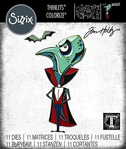 Sizzix Thinlits Stanzform Set 11PK The Count, Colorize von Tim Holtz, 665557 Der Graf, Der Graf