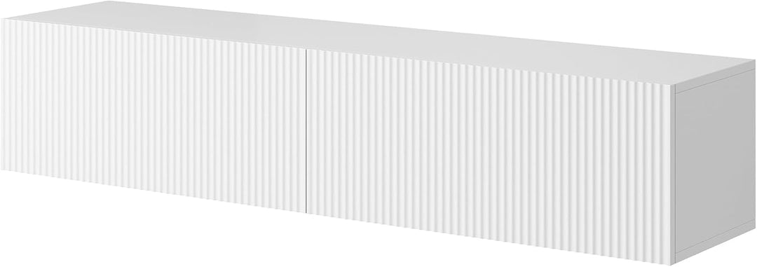 Selsey TV Schrank Board Sideboard, 140 cm, Weiss | Fernsehschrank Weiss Minimalist, Weiss Minimalist