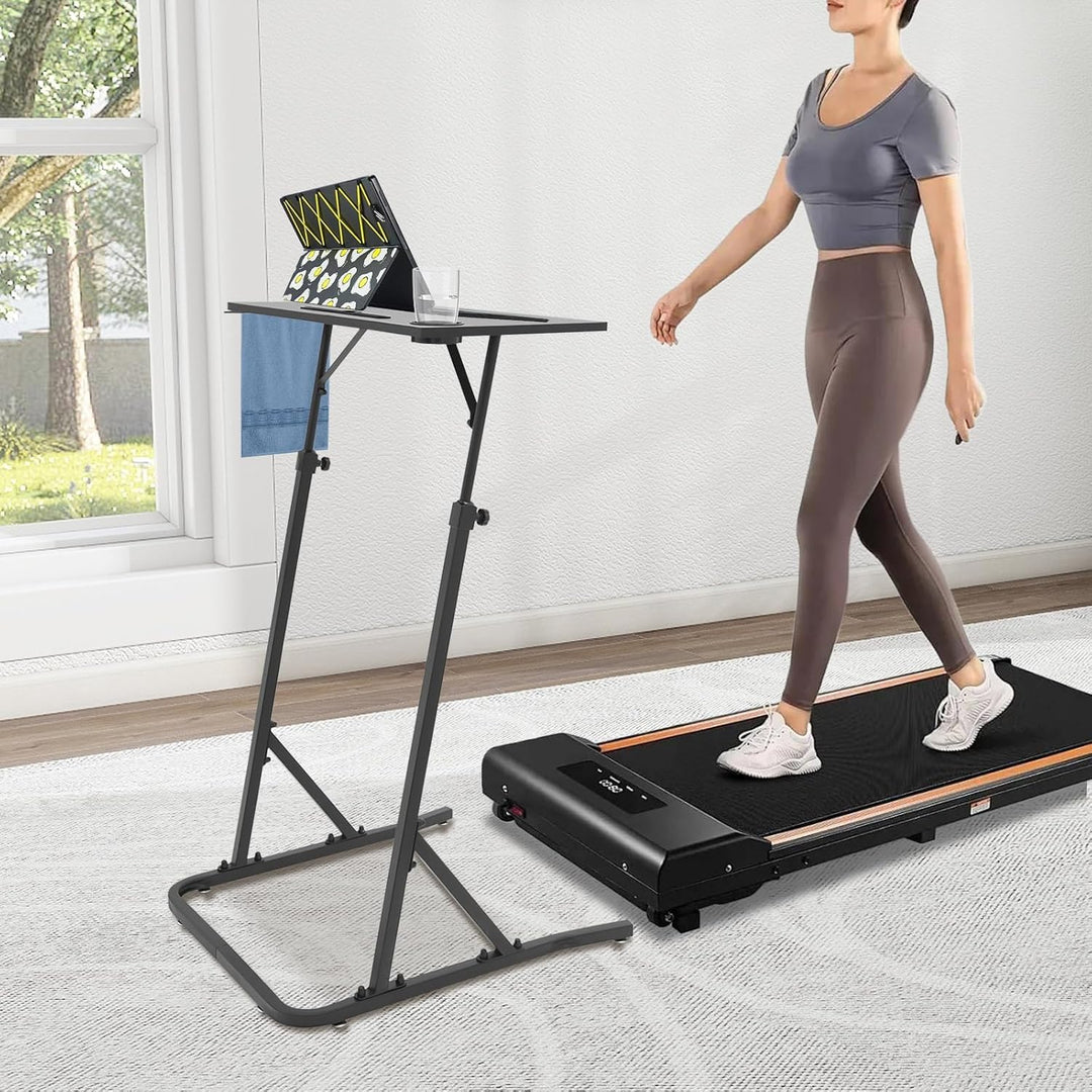 Fahrrad Schreibtisch Computerständer aus Stahlrohr, 64.5-143cm Verstellbare Höhe Walking pad Trainin
