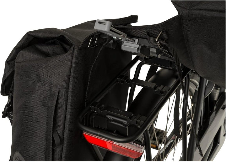 AGU Essentials DWR Urban Doppelte Fahrradtasche für Gepäckträger, 36L Gepäckträgertasche Fahrrad, Wa