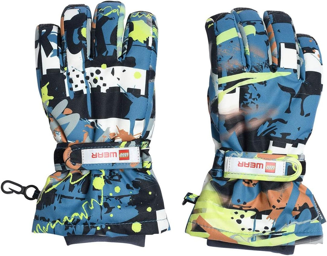LEGO Wear Unisex Wear Unisex Tec Skihandschuh Fingerhandschuh Cool Serie Wasserdicht Atmungsaktiv Lw