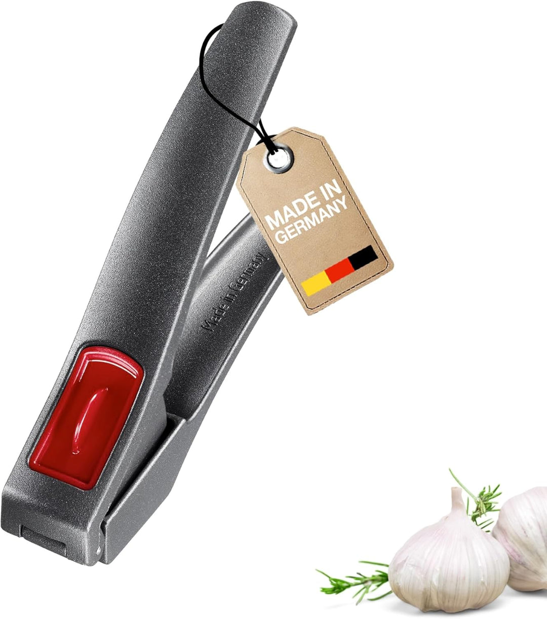 Westmark Knoblauchpresse - Premium Graphit Edition - inkl. Reinigungselement - kein schälen notwendi