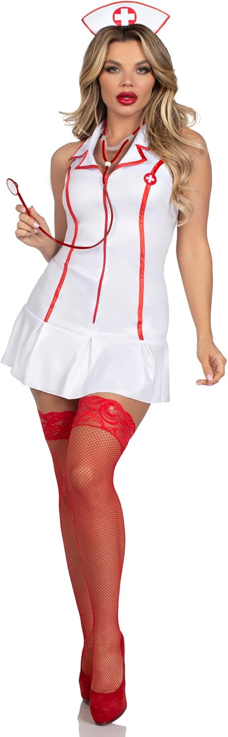 LEG AVENUE 83050 - Krankenschwester Kostüm, Grösse: S/M (EUR 36-38), Grösse: S/M (EUR 36-38)