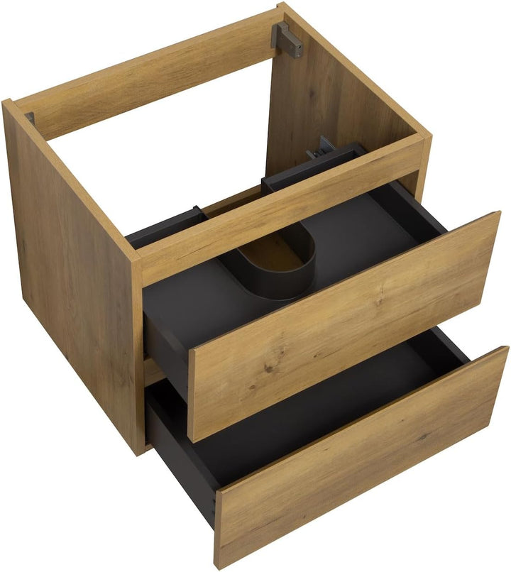 Waschbeckenunterschrank Angela 60cm - Eiche - Unterschrank Badmöbelset Unterschrank, Eiche 60cm, Unt