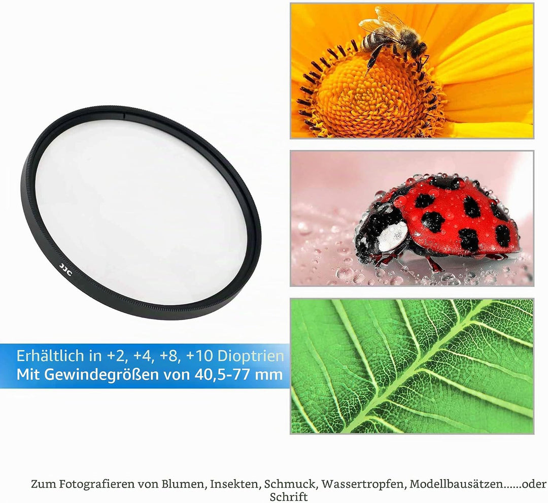 JJC 67 mm Close-up Nahlinsen Filter 4 Stück/Set 67MM, 67MM
