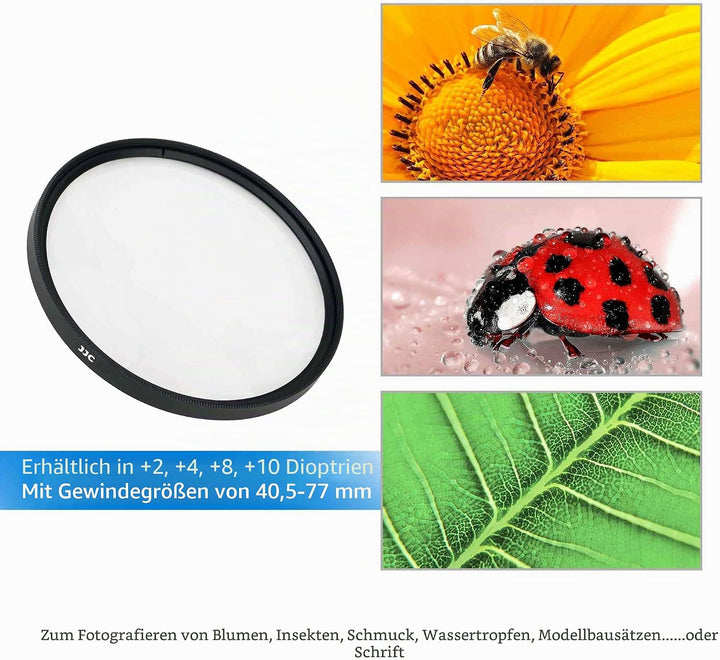 JJC 67 mm Close-up Nahlinsen Filter 4 Stück/Set 67MM, 67MM