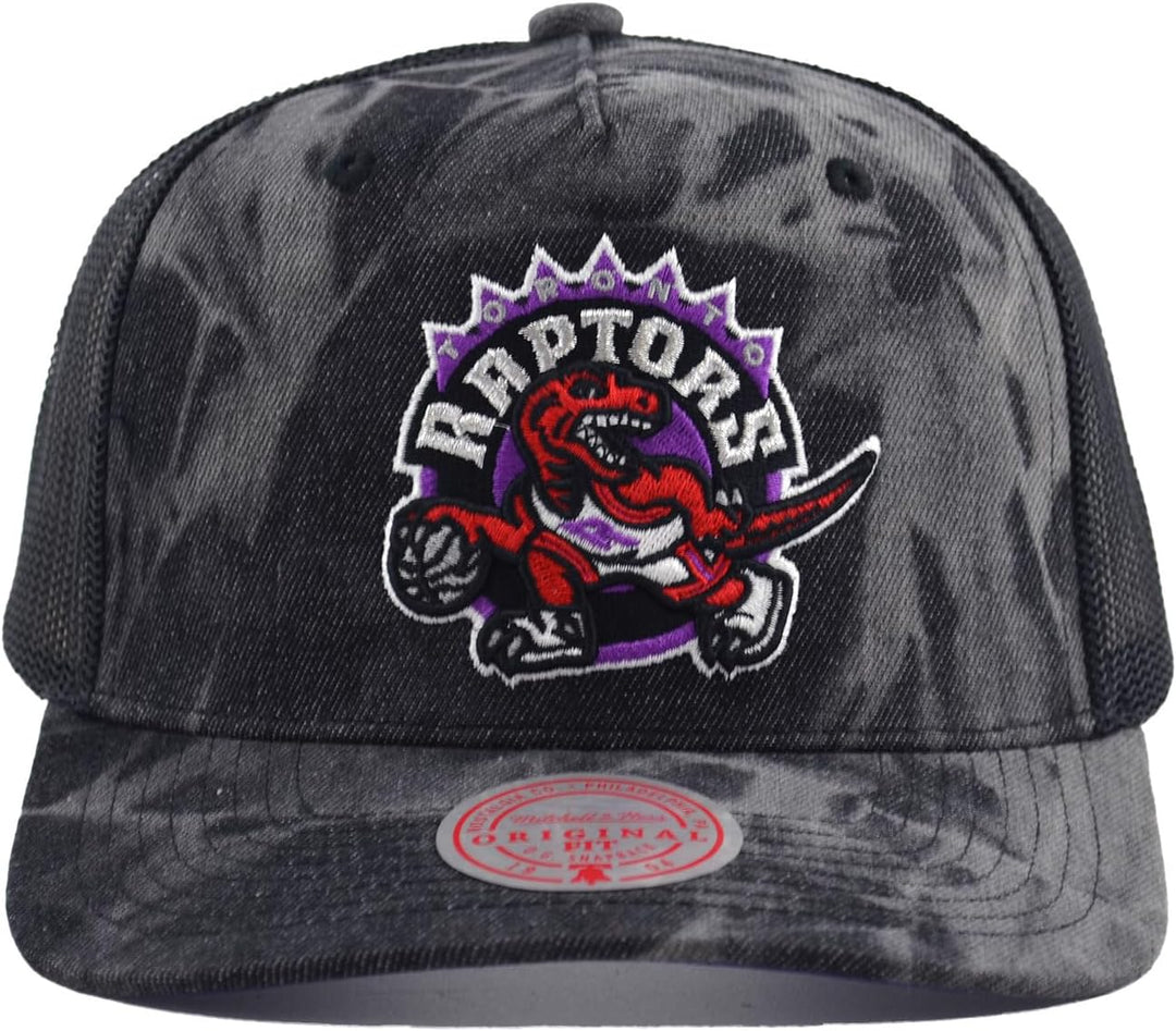 Mitchell & Ness NBA Burnt Ends Trucker Cap HWC Toronto Raptors Dark Charcoal