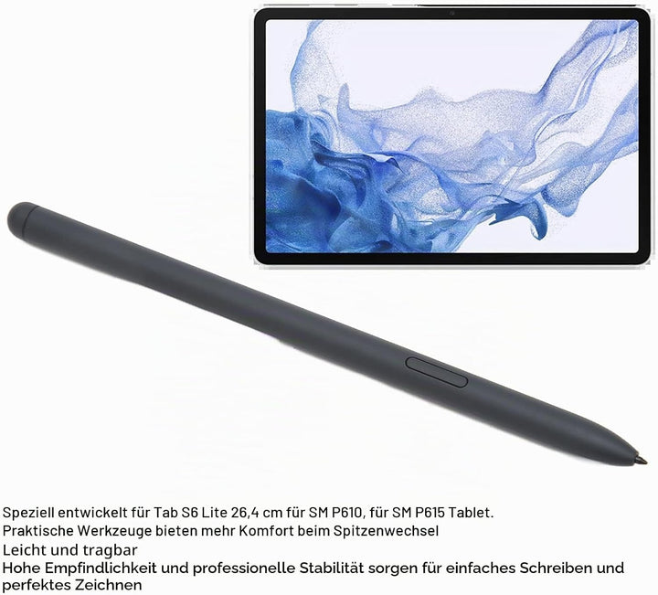 Annadue Ersatz S Pen Stylus Pen mit 5 Spitzen für Samsung Galaxy Tab S6 Lite 10.4 SM P610, SM P615,