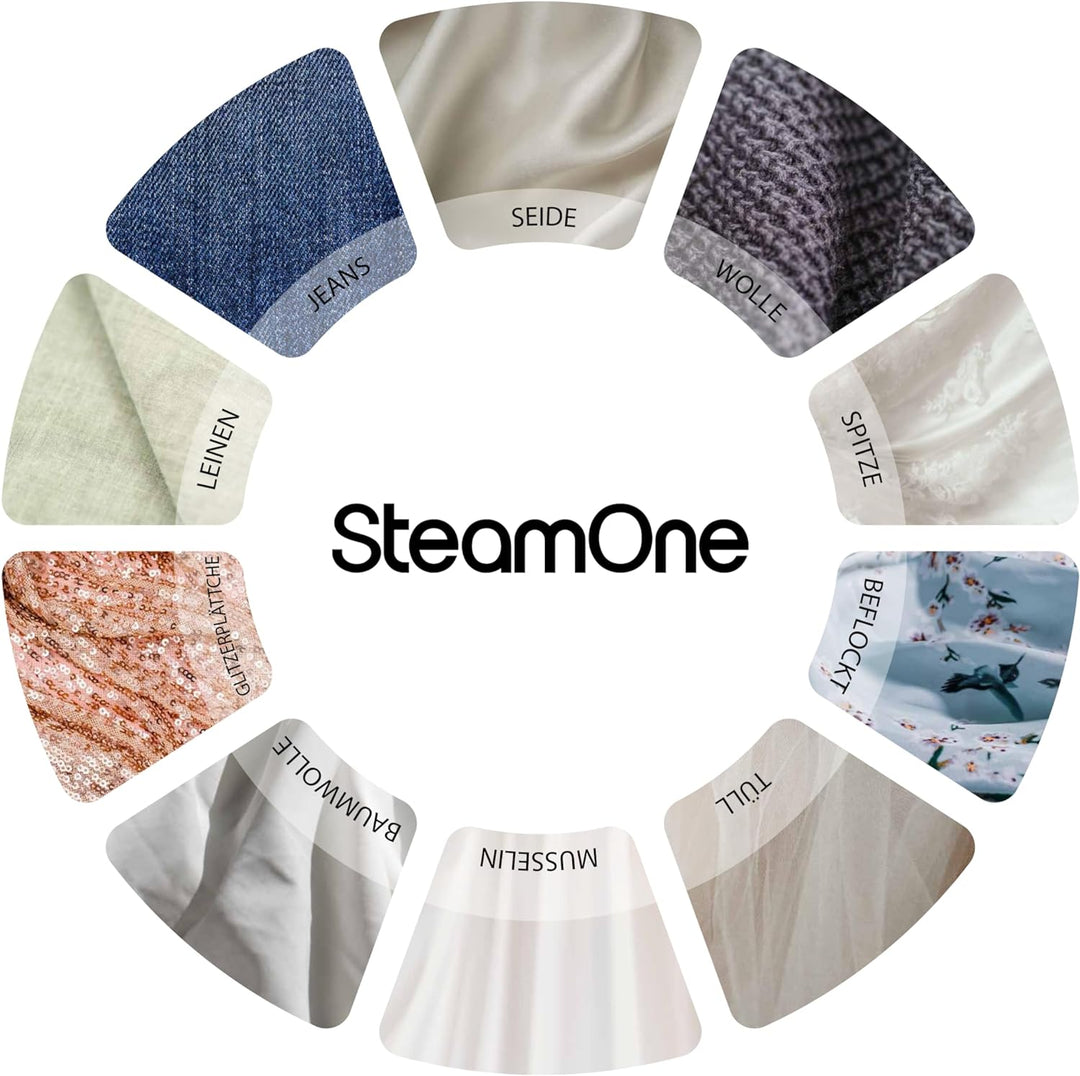 SteamOne-Steamer &amp; Dampfglätter mit 1800W, 28g/min-EUDTC120B Simon XL - Dampfbügler mit 4min Autonom