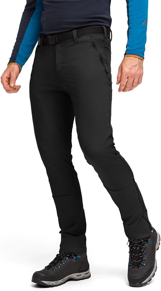 Maier Sports Herren Trekkinghose Naturno Slim, Schwarz