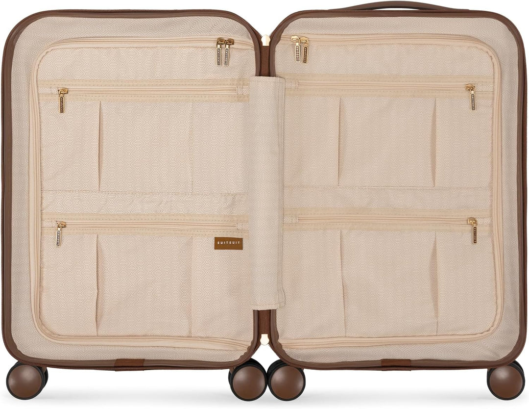 SUITSUIT Fab Seventies – Kofferset 2-teilig – Handgepäck-Koffer 55 cm – Check-in Koffer 76 cm – TSA-