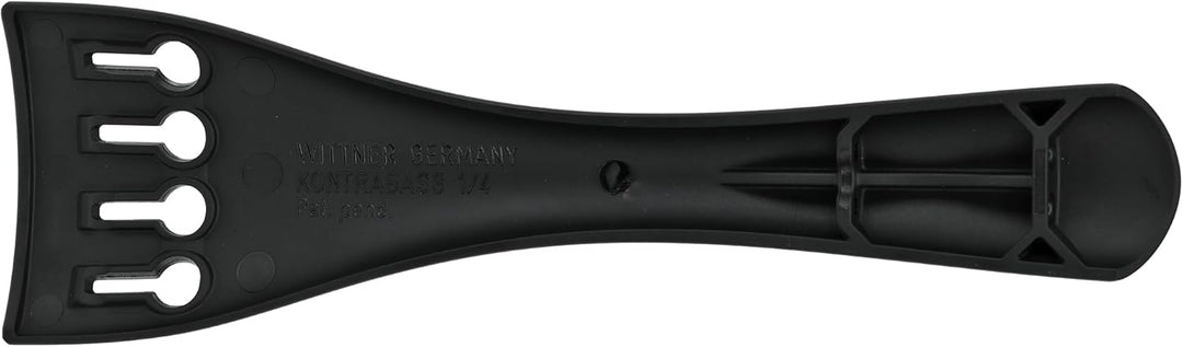 Wittner 265141, Kontrabass Saitenhalter Ultra 1/4, Hi-Tech Kunststoff, ultraleicht, mit Anhängesaite