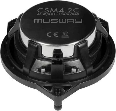 Musway CSM4.2C - 10 cm Komponenten-Lautsprecher mit 120 Watt (RMS: 60 Watt) - für Mercedes C, GLC, E