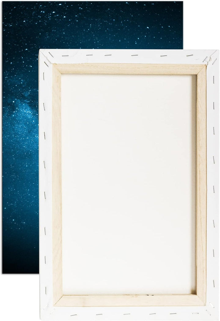 deyoli zauberhafte Milchstrasse Format: 80x60 Effekt: Monocrome Blau als Leinwand, Motiv fertig gera