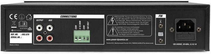 Power Dynamics PDM25-100 Volt Verstärker mit Bluetooth und Radiofunktion 25 Watt, 100V Radio-Verstär