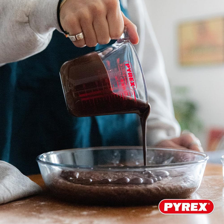 Pyrex – Messkrug aus strapazierfähigem Glas, Glas, durchsichtig, Set 3 pièces 3 Stück (1er