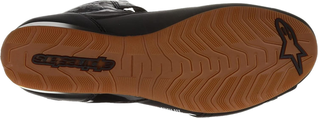 Alpinestars Faster-3 Shoes Black/White Herren Motorcycle Clothing 40 EU Black Dark Gray Gum, 40 EU B