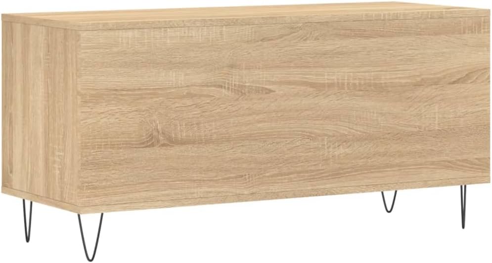 Sonoma Eiche Möbel Regal CD-Halter Vinyl Bass TV Holz Mehrschichtig 100x38x48 cm Sonoma Eiche, 100x3